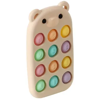 vertbaudet Lernspielzeug Baby Greifspielzeug Pop-it Bär bunt