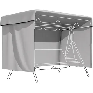 Outsunny Abdeckplane 215 x 155 x 150 cm Grau