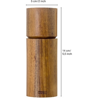 AdHoc Salz- & Pfeffermühle Acacia 14 cm Holz Braun