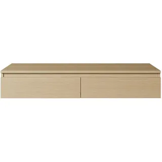 Selsey Bemmi Wand-Schminktisch 120 cm, mit Schubladen, Eiche, Lindberg