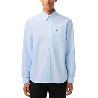 Lacoste Langarmhemd weiß 42