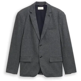 Tom Tailor Herren Dobby Sakko mit Stretch-Anteil, blau, Uni, Gr. 48