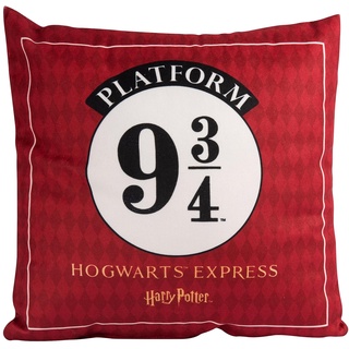 United Labels Harry Potter Kissen - Express 9 3/4 - Dekokissen Sitzkissen Zierkissen Rot 30x30 cm