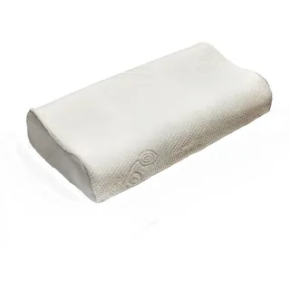 Bonvionn Kopfkissen Nackenstützkissen Beasleep, Füllung: Gelschaum, Bezug: Tencel, Rückenschläfer, Seitenschläfer, Bauschläfer, Zwei eingebaute Extraeinlegeplatten weiß 30 cm x 60 cm x 13 cm