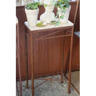 Vintage Tisch Eisen Edelrost 40x20x77 Garten Dekoration Shabby Landhaus & Cottag