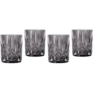 Nachtmann Whisky Gläser, 4-teiliges Set, 295 ml, Smoke, Noblesse, 104245B, Tumbler aus Kristallglas, Whiskygläser spülmaschinenfest