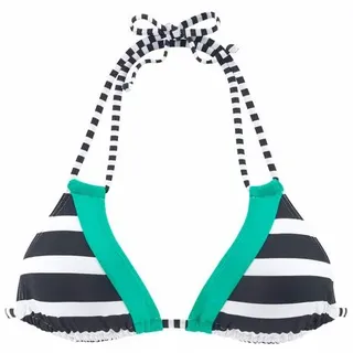 KangaROOS Bikini-Top Damen Schwarz/Weiß 38 Cup A/B