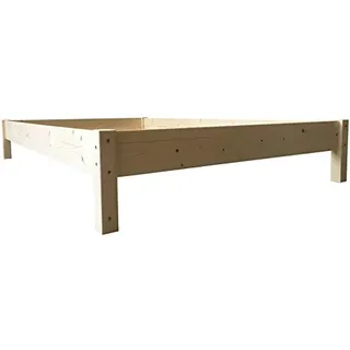 LIEGEWERK Futonbett Bett 120x200 cm Holz Holzbett Massivholzbett Bettgestell massiv Natur Fichte (120cm x 200cm)