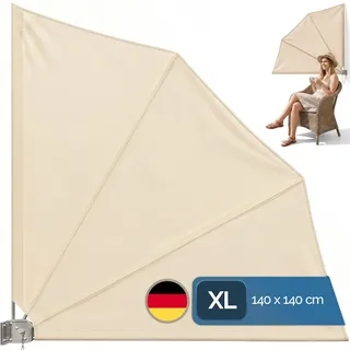 DETEX® Balkonfächer klappbar mit Wandhalterung