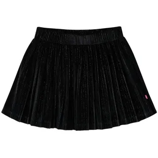 vidaXL Kinder-Faltenrock mit Lurex Schwarz 116