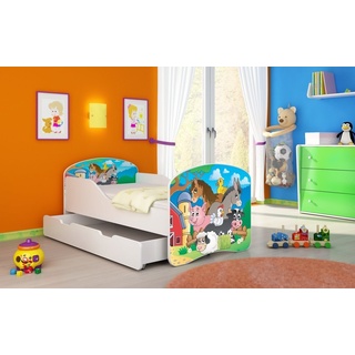 Luxusbetten24 Kinderbett Luna, mit Stauraum und verschiedenen Motiven 80 cm x 180 cm x 90 cm