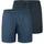 Blau Schwarz 4XL