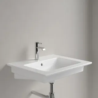 Villeroy und Boch Venticello Waschtisch 4124G6RW 60x50cm, stone white C-plus, mit Hahnloch, mit Überlauf, Unterseite geschliffen
