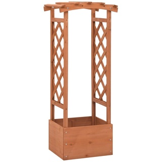 vidaXL Pflanzkasten mit Spalier 49x39x117 cm Tannenholz