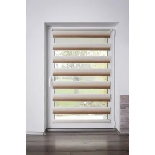 K-HOME Doppelrollo Madrid 100 x 150 cm Farbverlauf/beige