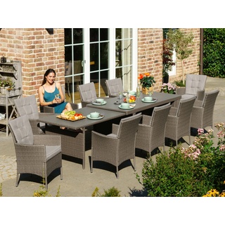 Garten-Essgruppe »Mailand«, (31 tlg.), braun, , 96808613-0