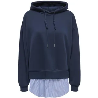 ONLY Damen Onlisabel L/S Hoodie Woven Mix SWT Onlisabel L/S Hoodie Woven Mix SWT (1er Pack) - L