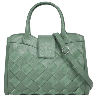 Henkeltasche SAMANTHA LOOK Gr. B/H/T: 33 cm x 20 cm x 8 cm onesize, grün Damen Taschen Handtasche Handtaschen