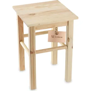 Kadax Holzhocker Kiefer 40 x 40 x 40 cm Natur