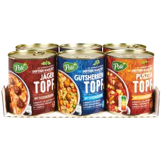 Poté Eintöpfe 800 g, verschiedene Sorten, 6er Pack