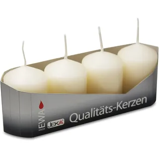 OLShop AG 3er Pack Stumpenkerzen Champagner, ca. 40 x 60 mm (3 x 4 Stück) Kerze Kaminkerze Laternenkerze Dekoration
