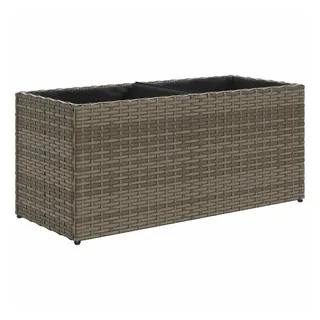 vidaXL Hochbeet mit 2 Fächern 72 x 30 x 32 cm Grau