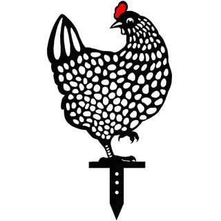 5 Stück Huhn Deko Handarbeit Gartenstatuen, Acryl Huhn Dekoration Handarbeit Gartendekoration Outdoor Garten Rasen, Familien Erinnerungs Geschenke