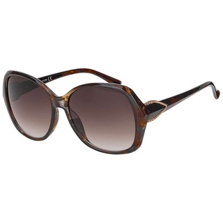 BEZLIT Eyewear Pilotenbrille Rundglas Designer Damen Sonnenbrille (1-St) mit schwarz, braun und violetten Linsen