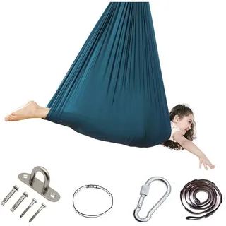 Kinder-sinnestherapieschaukel, 360°-hängematte Für Drinnen Und Draußen, Elastische Schaukeltherapie, Hängesessel Zum Einkuscheln (himmelblau),