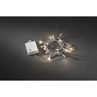 Konstsmide LED Lichterkette Batterie 4 m Warmweiß Transparent