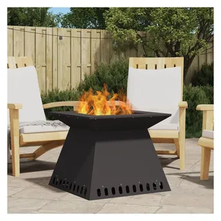vidaXL Feuerplatz Ø 50 cm Schwarz