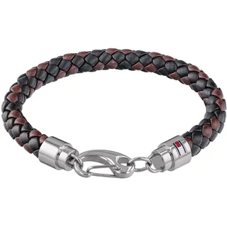 Tommy Hilfiger Lederarmband Herren braun schwarz 2790047 Größe 22 cm