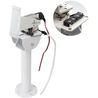 DC 30W X Achsen Y Achsen Schneckengetriebemotor | Zweiachsiger Kardanischer Solar Tracking Überwachungsroboter Hochleistungs Hochdrehmoment Ganzmetall