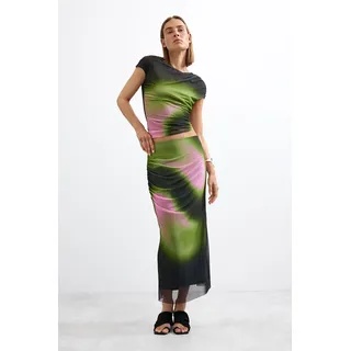 Desigual, Schlauchrock strick, Polyester, Schwarz, L, BLACK, L