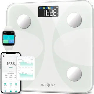 RUNSTAR Körperfettwaage Weiß