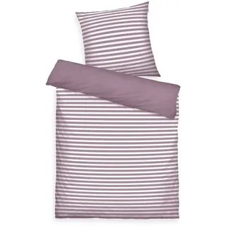 Tom Tailor MEDIUM STRIPES Lila 135 x 200 cm + 2 x 80 x 80 cm