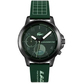 Lacoste Multi Zifferblatt Quarz Uhr für Herren mit Grünes Silikonarmband - 2011218