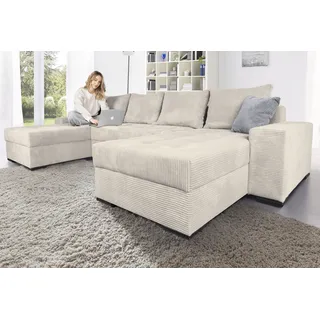 Collection AB Wohnlandschaft Cord 3-Sitzer Beige