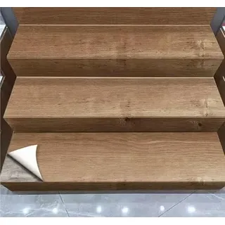 Selbstklebende Treppenaufkleber aus Kunstholz, einfach abziehen und aufkleben, Renovierungsaufkleber für Treppen – wasserdichte und stilvolle Treppenhaus-Makeover-Lösung
