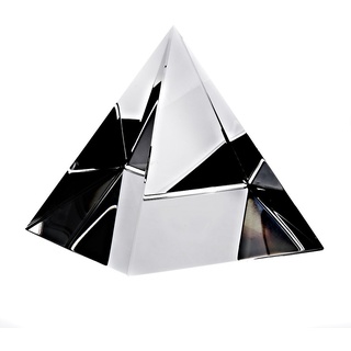 CRISTALICA Briefbeschwerer Deko Glas Dekoration Pyramide 10 X 10 cm Transparent Hochreines K9 Glas