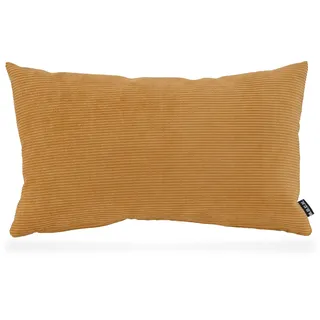 H.O.C.K. Cord Wave Kissen inkl. Füllung Kissen Dekokissen Zierkissen in verschiedenen Größen Herbst/Winter (50x30cm, maiz)