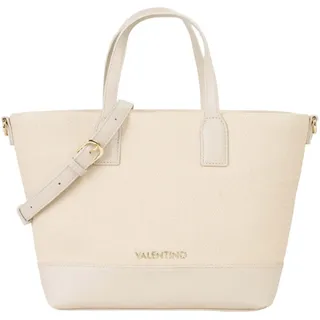 Valentino Atena Shopper Polyurethan Beige/Weiß