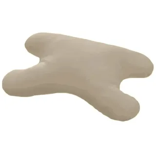 Hefel My Face Kissen inkl. Jersey Kissenbezug 40x60 cm, Geheimwaffe gegen Falten, (Taupe)