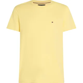 Tommy Hilfiger Herren, T-Shirt aus reiner Baumwolle, Gelb L