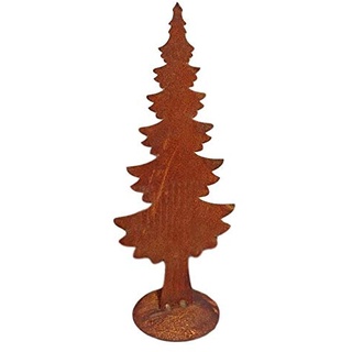 terracotta-toepfe-de Tannenbaum ca. 30 cm aus Metall Edelrost Rost Weihnachten Deko Weihnachtsbaum