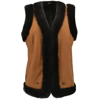 Hollert Damen Lammfellweste Lotti Fellweste Lederweste warm echt Merino Schaffell Größe M - M