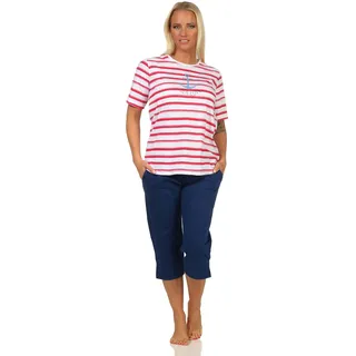 Normann Herren 112 204 90 868 Pyjama Baumwolle Elastikbund 1/2-Arm Rundhals - 60