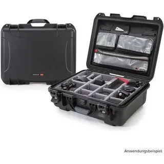 Nanuk Case 930 mit Deckel, org./Teiler – Pro Photo Kit  schwarz