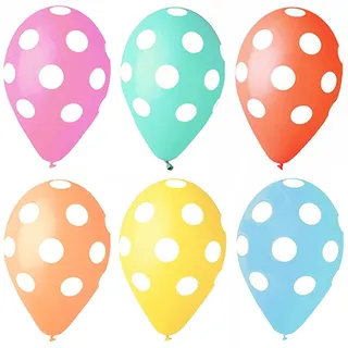 Papstar 72 Luftballons Ø 29 cm farbig sortiert Dots