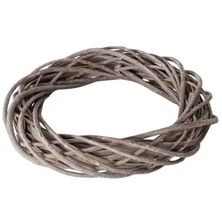Deko Kranz 30cm Natur braun Rattan Holz TÜRKRANZ Holzdeko grau b706 Hänger Kranz Fensterdeko Türdeko Willkommen Anhänger Fensterschmuck Adventskranz Geschenk